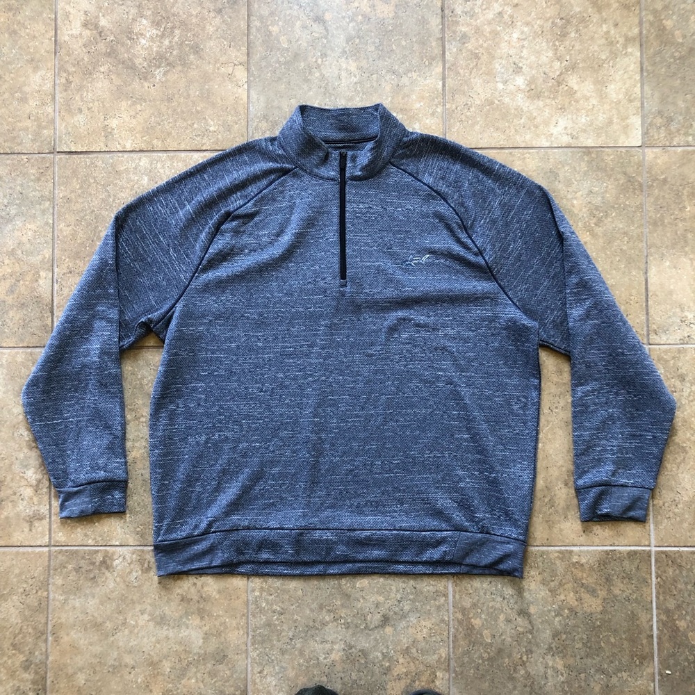 Greg Norman Collection Blue Zip Up Sweater